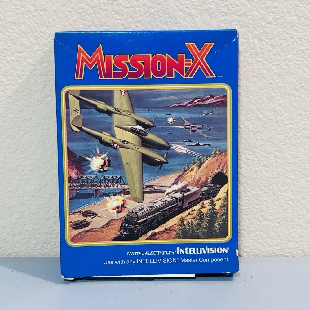 Mattel Intellivision Mission X Video Game No.4437 Complete 1983